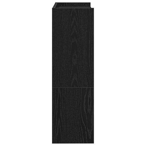 Skostativ 60x25x81 cm konstrueret træ sort