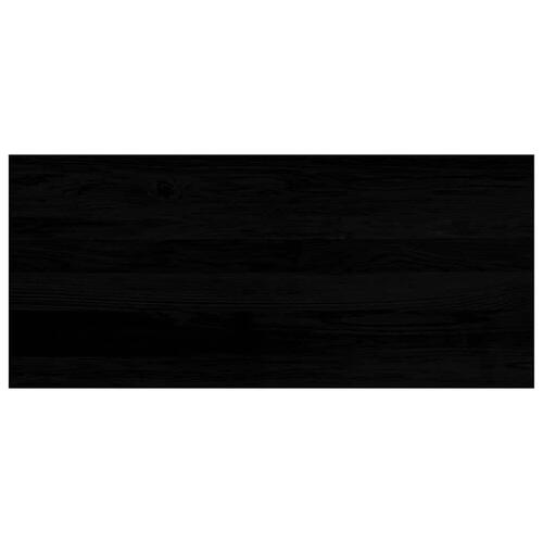 Vindueskarme 2 stk mørkebrun 90x40x2 cm massivt egetræ