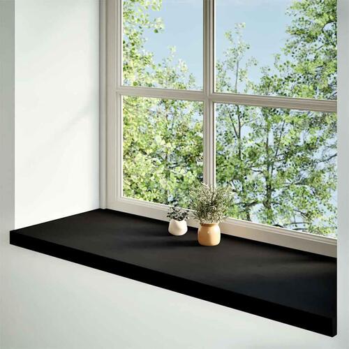 Vindueskarme 2 stk mørkebrun 120x40x2 cm massivt egetræ