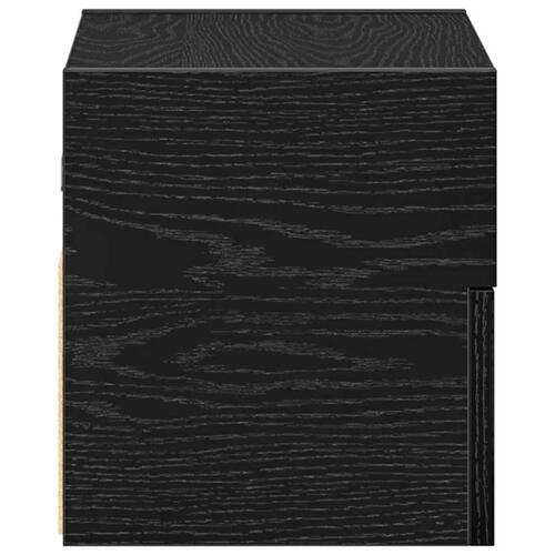 Væghængte sengeborde 2 stk. 45x26x28,5 cm sort