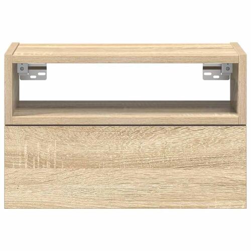 Væghængt sengebord 45x26x28,5 cm sonoma-eg