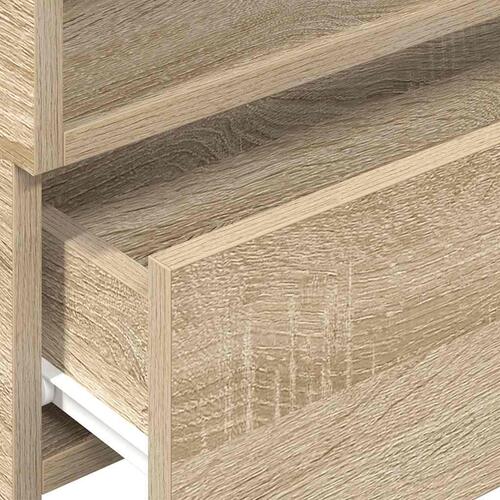 Væghængt sengebord 45x26x28,5 cm sonoma-eg