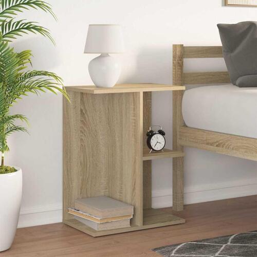 Sengebord 46,5x29x61 cm konstrueret træ sonoma-eg