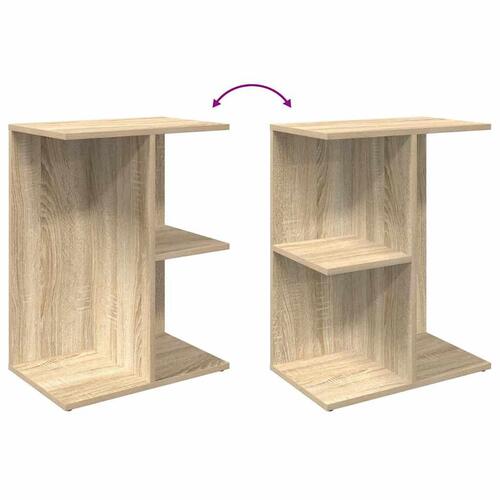 Sengebord 46,5x29x61 cm konstrueret træ sonoma-eg
