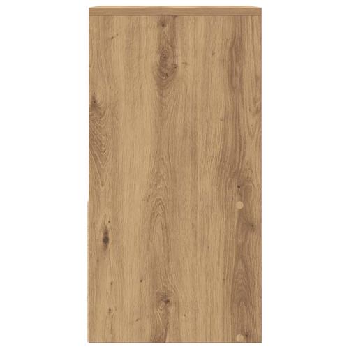 Sengeborde med skuffe 2 stk. 35x34x66,5 cm egetræsfarve