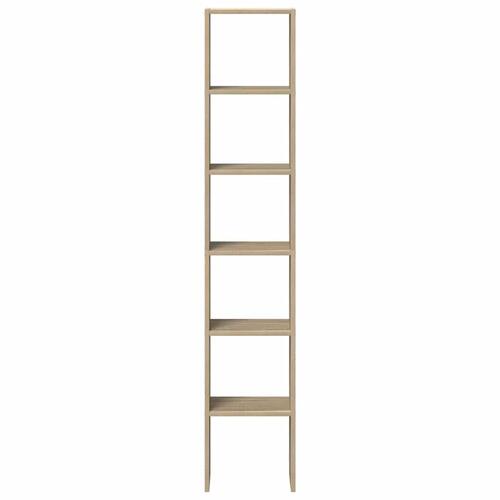 Bogreoler stabelbare 2 stk. 30x30x80 cm sonoma-eg