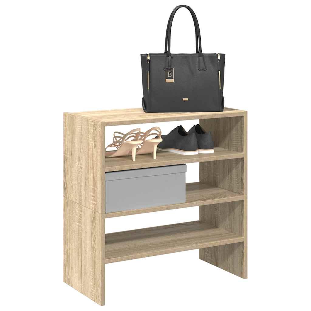 Skostativer stabelbare 2 stk. 60x30x30,5 cm sonoma-eg