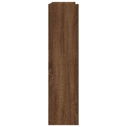 Skoreol 80x25x100 cm konstrueret træ brun egetræsfarve