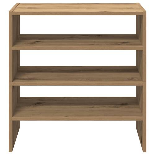 Skostativer stabelbare 2 stk. 60x30x30,5 cm egetræsfarvet