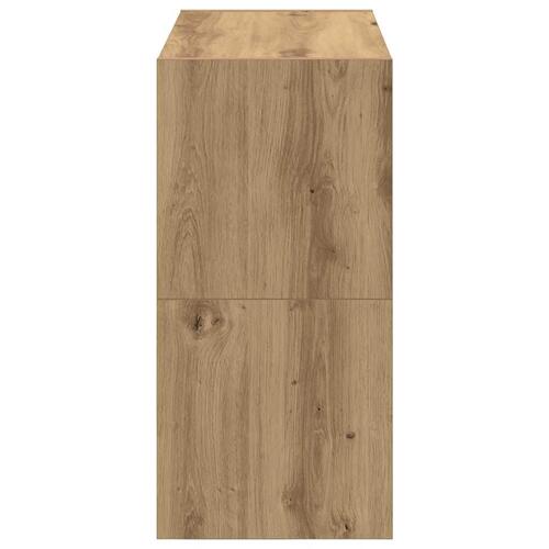 Skostativer stabelbare 2 stk. 60x30x30,5 cm egetræsfarvet