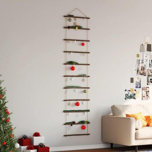 Vægdekorationer stigeformet 2 stk. 50x200 cm naturlig gren