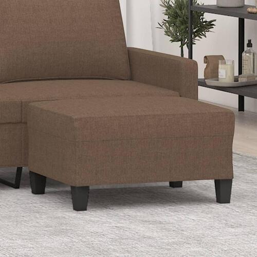 Fodskammel 70x55x41 cm stof brun