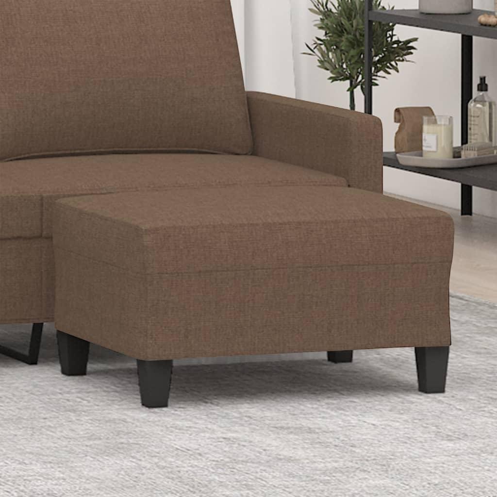 Fodskammel 70x55x41 cm stof brun