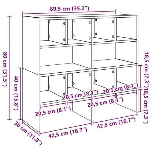 Skostativer stabelbare 2 stk. 89,5x30x40 cm hvid