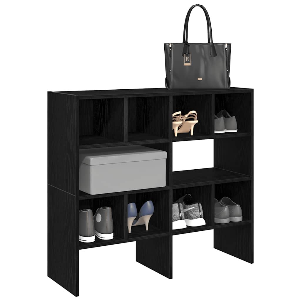 Skostativer stabelbare 2 stk. 89,5x30x40 cm sort-eg