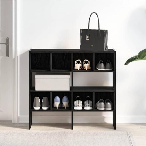 Skostativer stabelbare 2 stk. 89,5x30x40 cm sort-eg