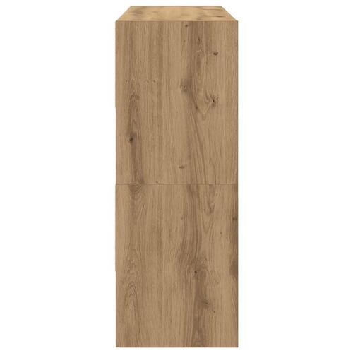 Skostativer stabelbare 2 stk. 89,5x30x40 cm egetræsfarve
