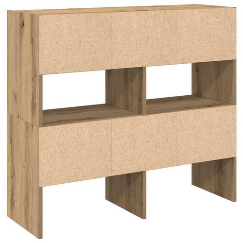 Skostativer stabelbare 2 stk. 89,5x30x40 cm egetræsfarve