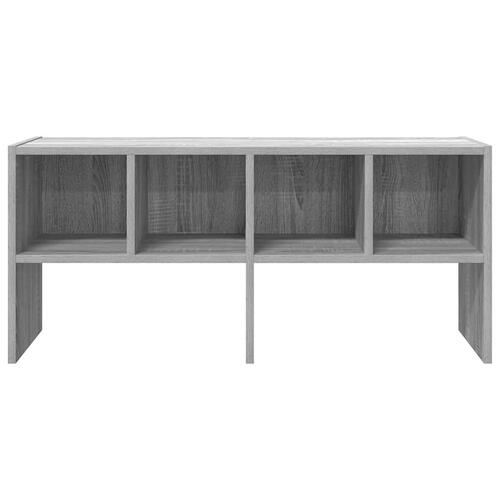 Skostativ stabelbar 89,5x30x40 cm grå sonoma-eg