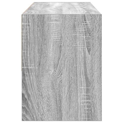 Skostativ stabelbar 89,5x30x40 cm grå sonoma-eg