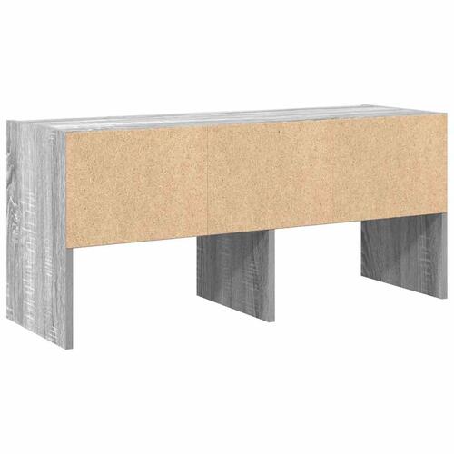 Skostativ stabelbar 89,5x30x40 cm grå sonoma-eg