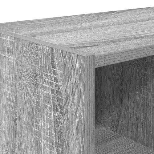 Skostativ stabelbar 89,5x30x40 cm grå sonoma-eg