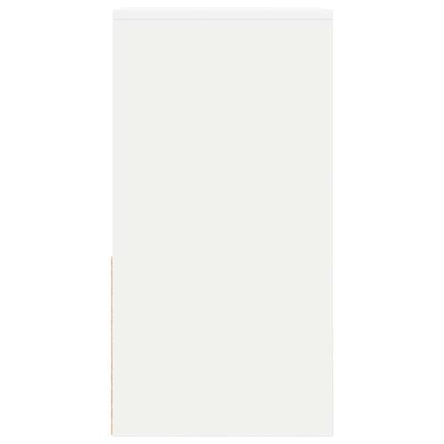 Sengeborde med skuffe 2 stk. 35x34x66,5 cm hvid