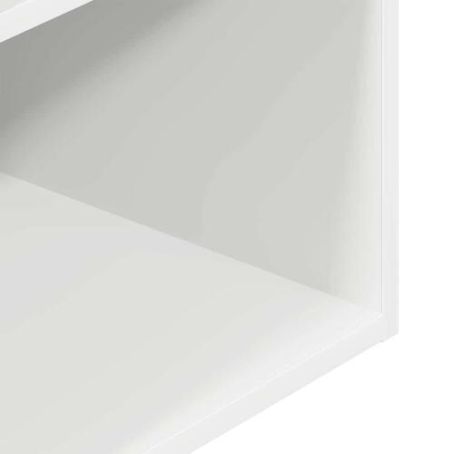 Sengeborde med skuffe 2 stk. 35x34x66,5 cm hvid