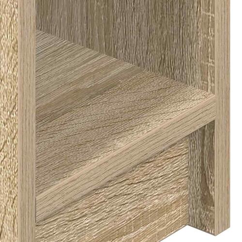 Sengeborde med skuffe 2 stk. 20x36x60 cm sonoma-eg