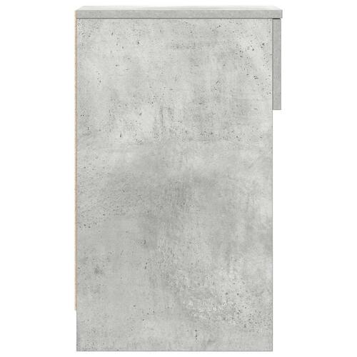 Sengeborde med skuffe 2 stk. 20x36x60 cm betongrå