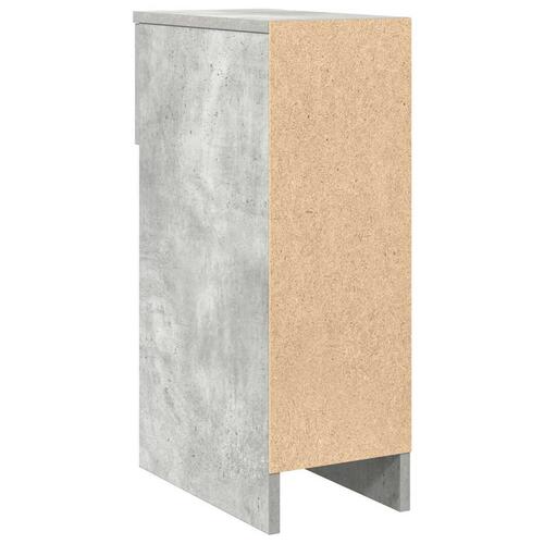 Sengeborde med skuffe 2 stk. 20x36x60 cm betongrå