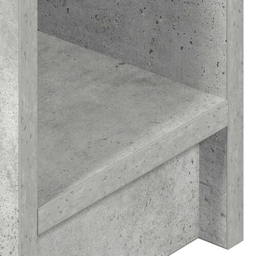 Sengeborde med skuffe 2 stk. 20x36x60 cm betongrå