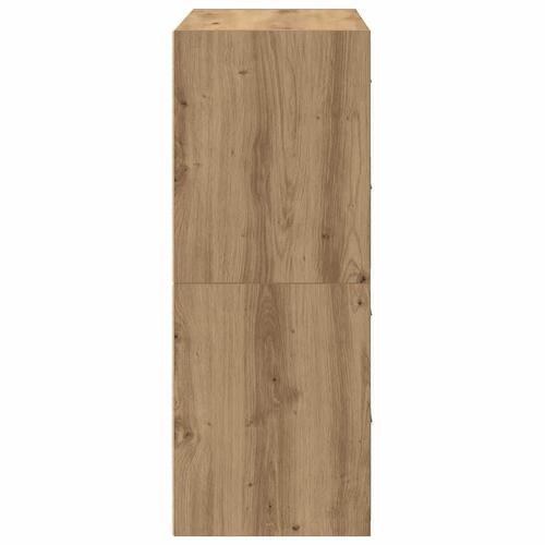 Skabe med 2 skuffer 2 stk. 60x31x40 cm egetræsfarvet