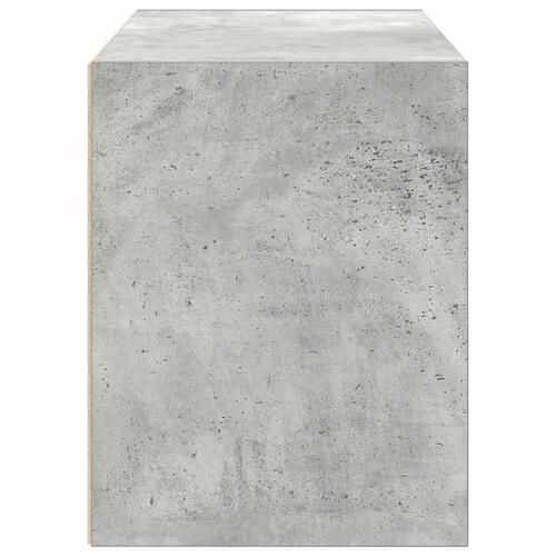 Skab med 2 skuffer 60x31x40 cm konstrueret træ betongrå