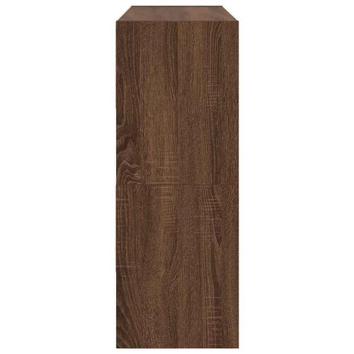 Skostativer stabelbare 2 stk. 89,5x30x40 cm brun egetræsfarve