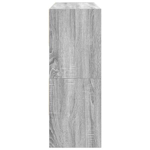 Skostativer stabelbare 2 stk. 89,5x30x40 cm grå sonoma-eg