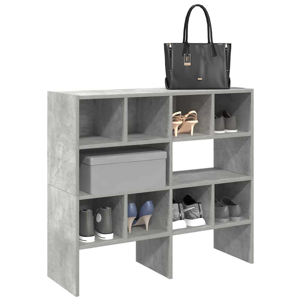 Skostativer stabelbare 2 stk. 89,5x30x40 cm betongrå