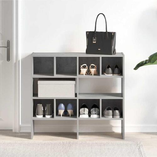 Skostativer stabelbare 2 stk. 89,5x30x40 cm betongrå