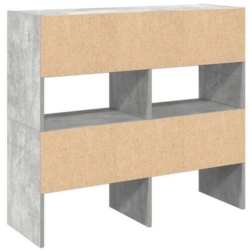 Skostativer stabelbare 2 stk. 89,5x30x40 cm betongrå