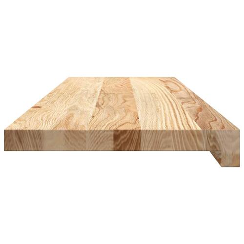 Vindueskarme 2 stk ubehandlet 80x30x2 cm massivt egetræ