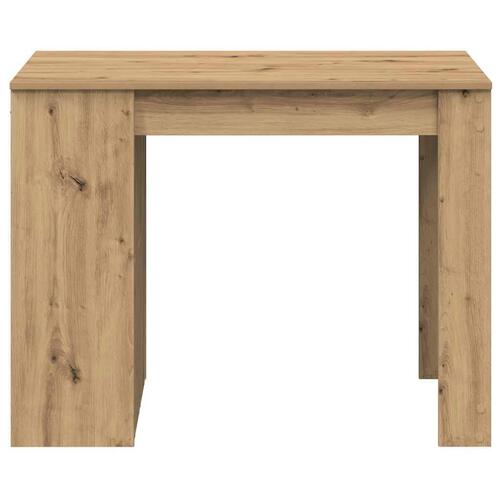 Skrivebord med skuffe og hylde 102x62x77,5 cm egetræsfarvet