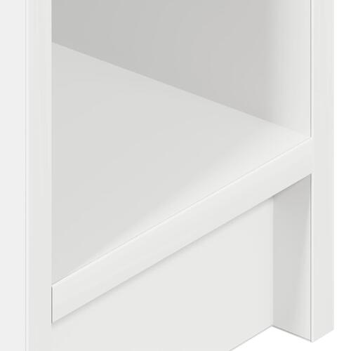 Sengeborde med skuffe 2 stk. 20x36x60 cm hvid
