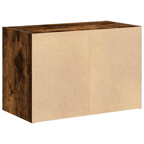 Skab med 2 skuffer 60x31x40 cm røget egetræsfarve