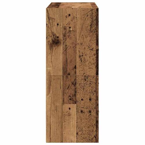 Skabe med 2 skuffer 2 stk. 60x31x40 cm antikt træ