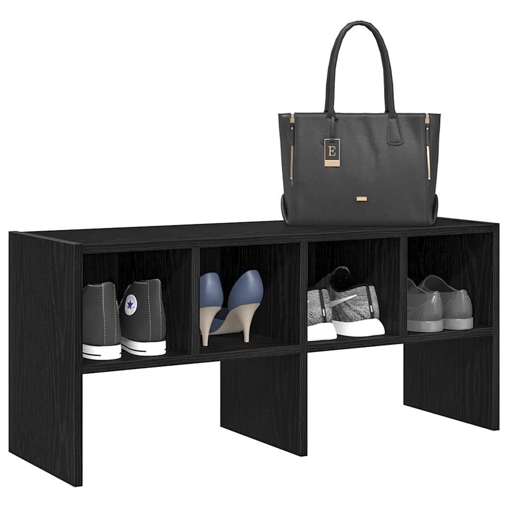 Skostativ stabelbar 89,5x30x40 cm sort-eg