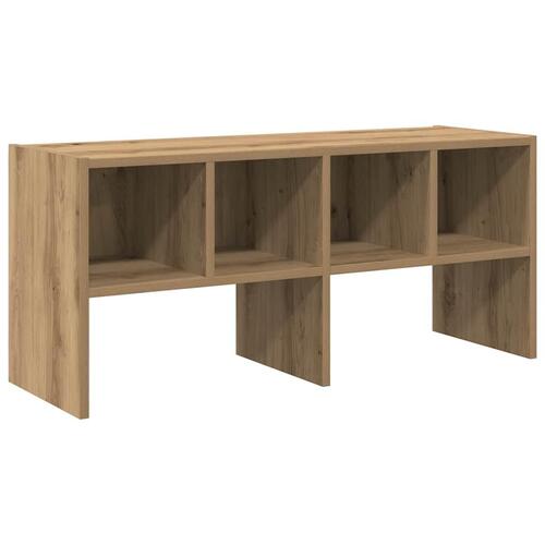 Skostativ stabelbar 89,5x30x40 cm røget egetræsfarve
