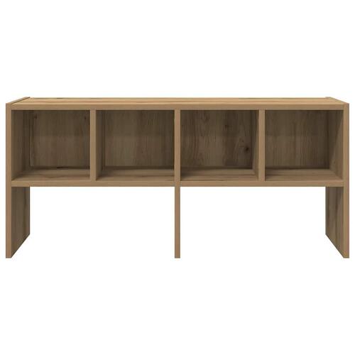 Skostativ stabelbar 89,5x30x40 cm røget egetræsfarve