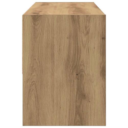 Skostativ stabelbar 89,5x30x40 cm røget egetræsfarve