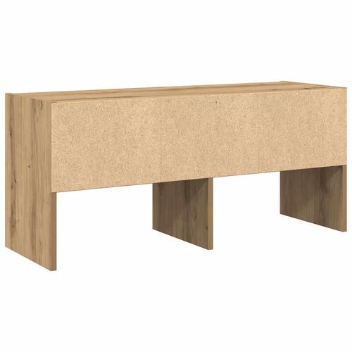 Skostativ stabelbar 89,5x30x40 cm røget egetræsfarve