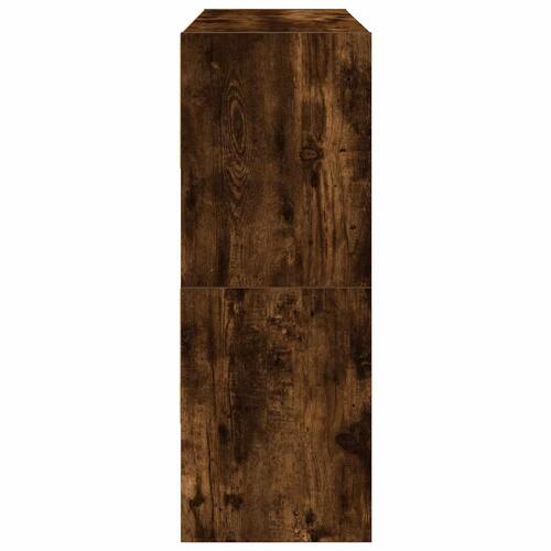 Skostativer stabelbare 2 stk. 89,5x30x40 cm røget egetræsfarve